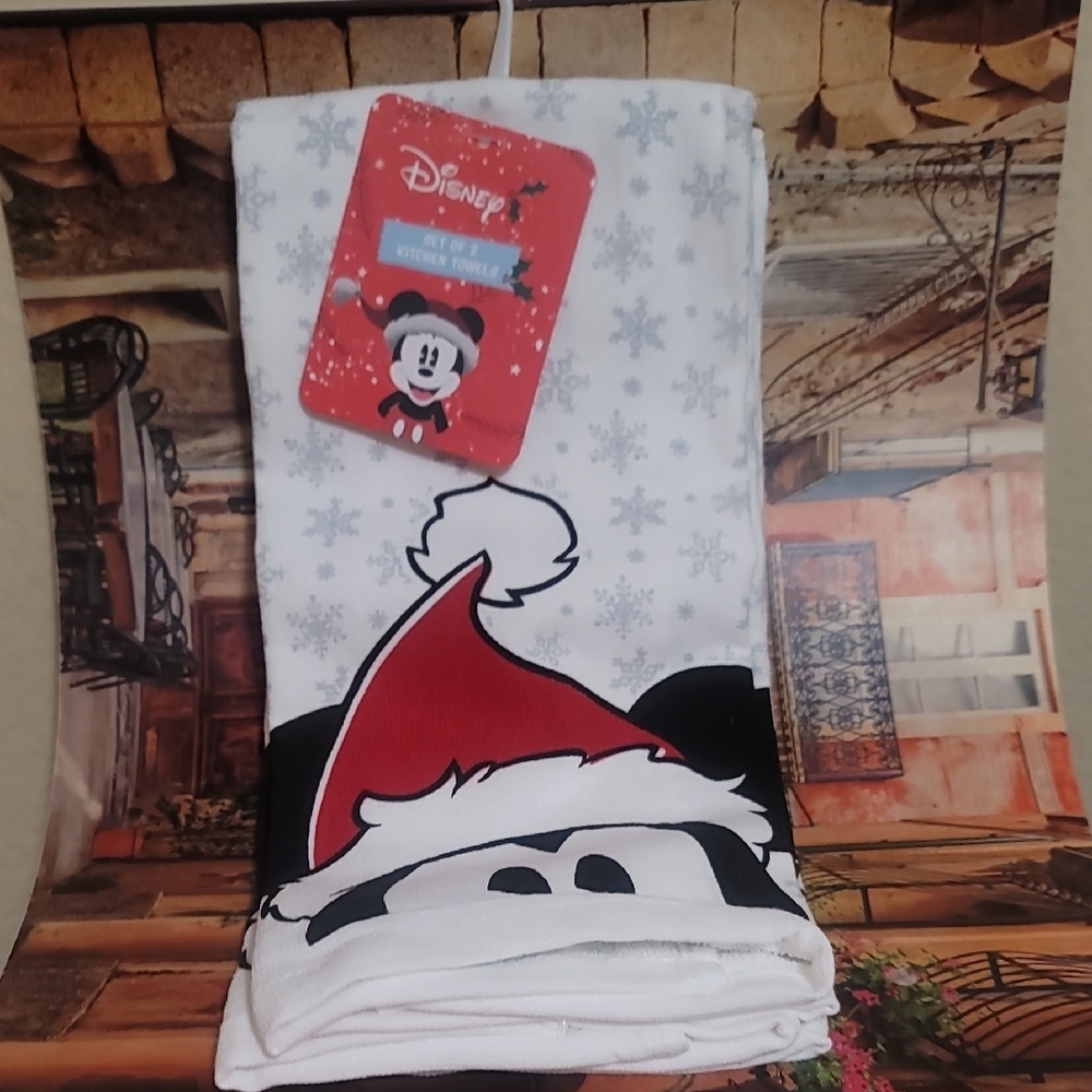 Disney Red and Black Santa Kitchen Towel